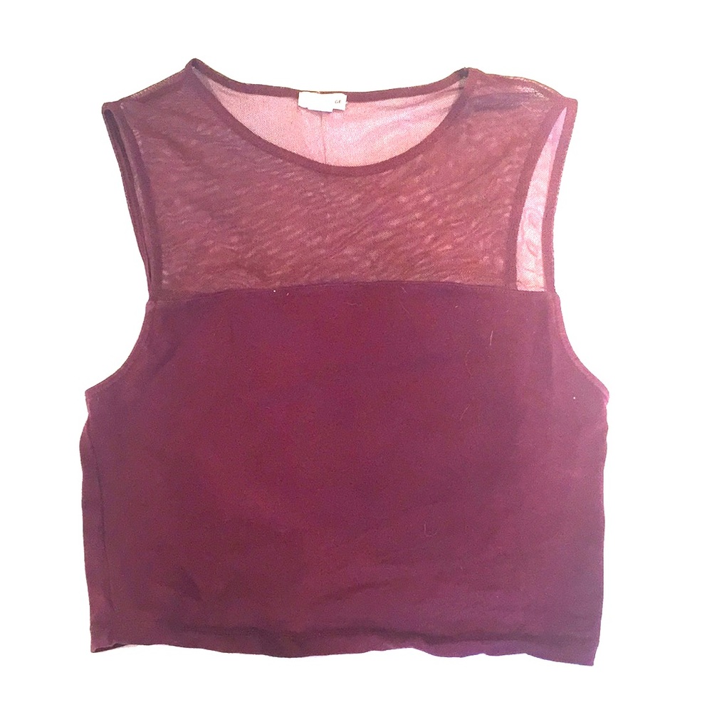 Mesh Garage crop top